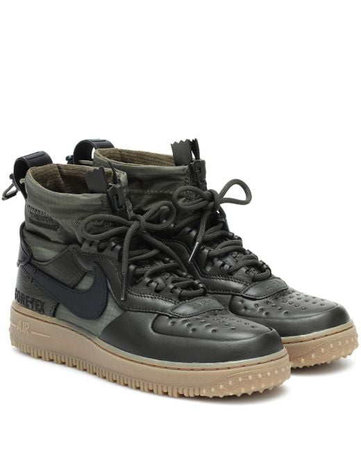 Nike Green Air Force 1 Winter Gore-tex Ankle Boots