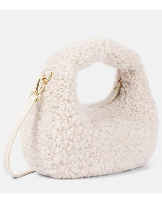 Borsa A Spalla Wander Mini di Miu Miu in White