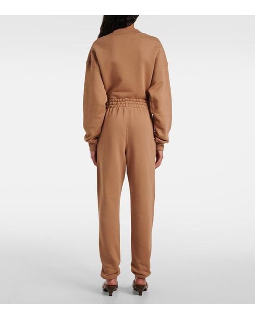 Chloé Natural Cotton Fleece Sweatpants