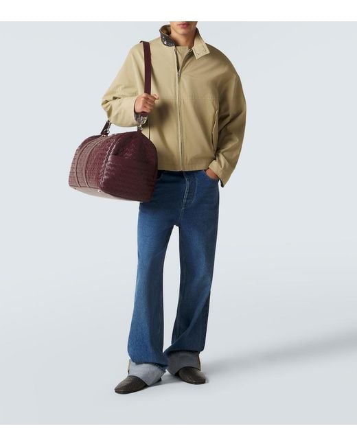 Bottega Veneta Natural Intrecciato Cotton Blouson Jacket for men