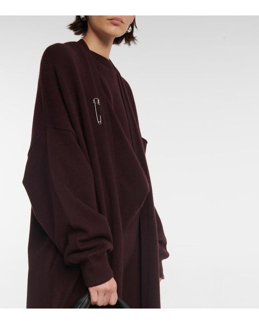 Extreme Cashmere Purple N°61 Koto Cashmere-Blend Cardigan