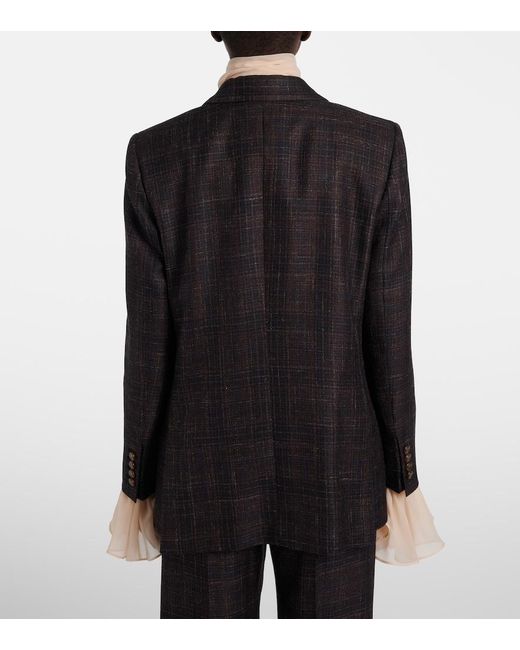 Blazé Milano Black Everynight Wool, Silk, And Linen Blazer
