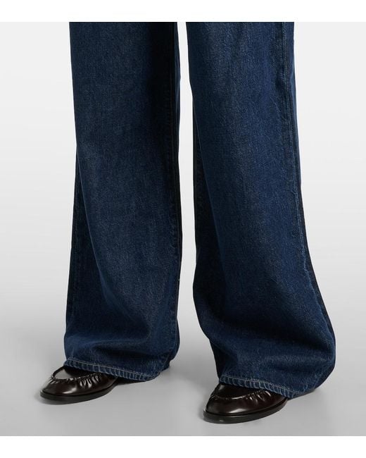Citizens of Humanity Blue Petra High-Rise Wide-Leg Jeans