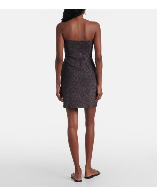 Eres Black Bronzage Lurex Minidress