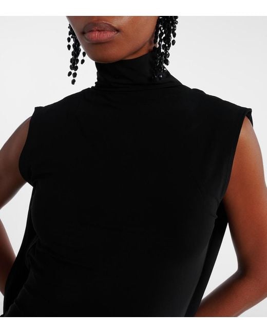 Nina Ricci Black Jersey Maxi Dress