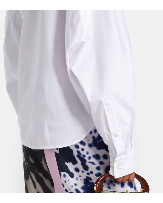 Dries Van Noten White Cotton Top