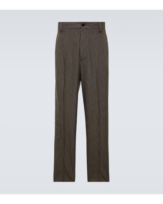 Visvim Gray Mccloud Santome Wool-blend Straight Pants for men