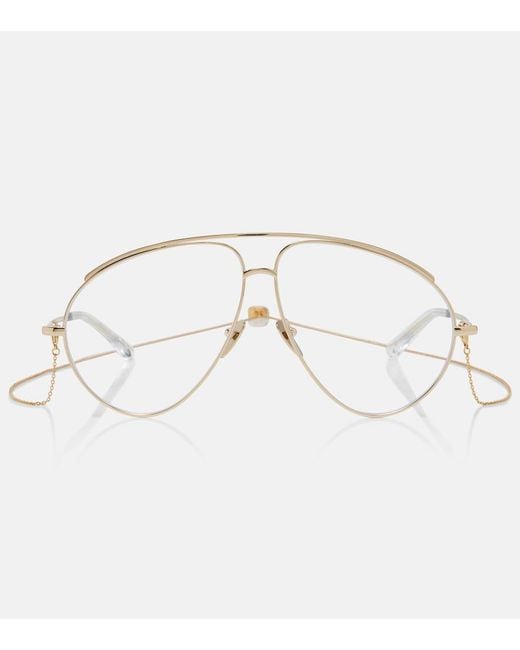 Gucci Metallic Oversize-Brille