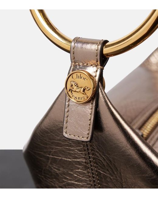 Chloé White Bracelet Small Leather Shoulder Bag