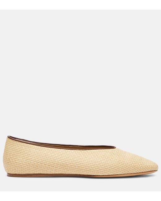 Le Monde Beryl Natural Regency Raffia Ballet Flats