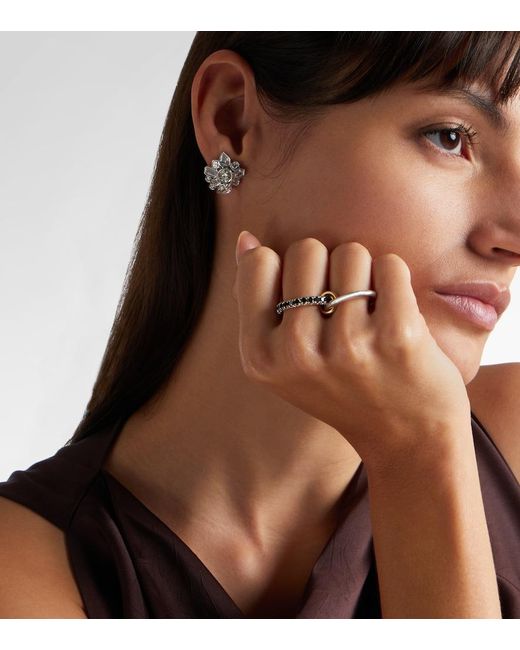 Spinelli Kilcollin White Enzo Sterling And 18Kt Ring With Diamonds