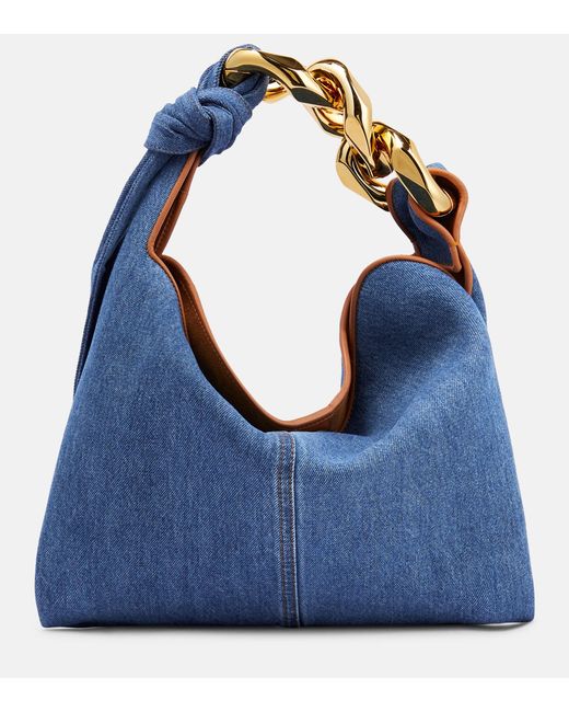 J.W. Anderson Blue Twister Chain Small Shoulder Bag