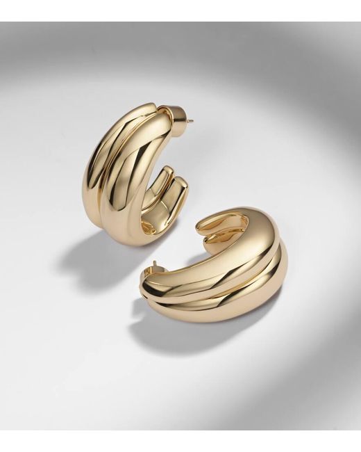 Orecchini A Cerchio Chavez Bagnati di Jennifer Fisher in Metallic