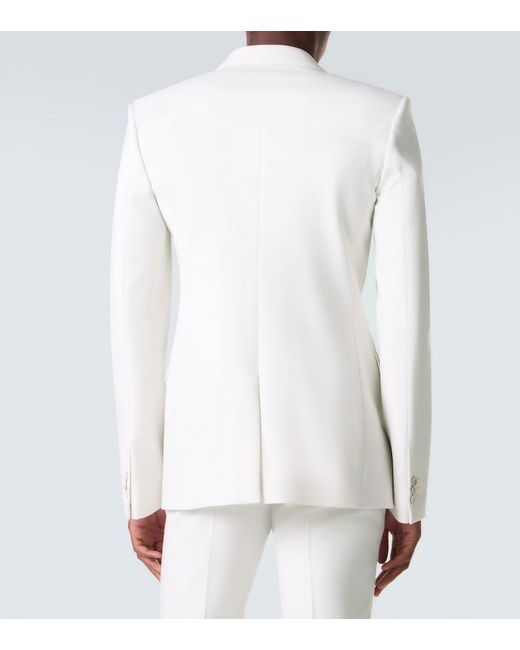 Givenchy White Wool And Mohair Suit Jacket for men