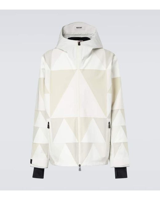Moncler Men's White Gore-Tex Ski Jacket
