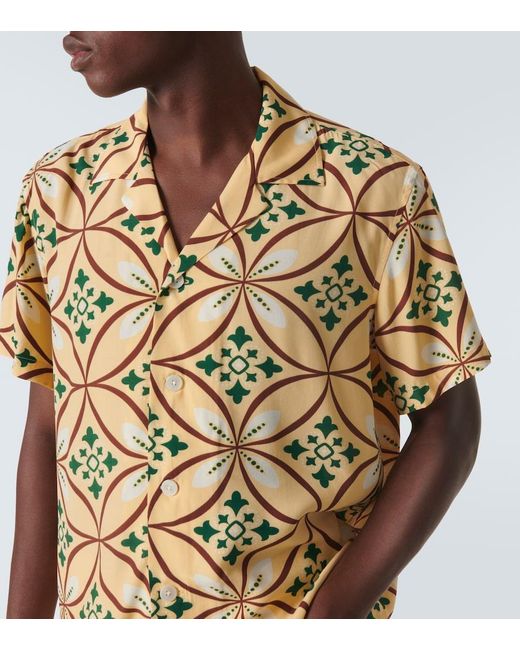 Camisa De Bolos Greer Estampada Bode de hombre de color Metallic