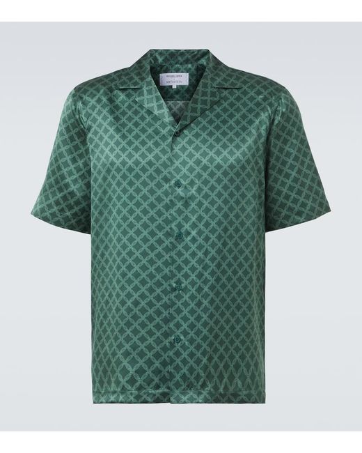 Camicia Bowling Roberto di Frescobol Carioca in Green da Uomo