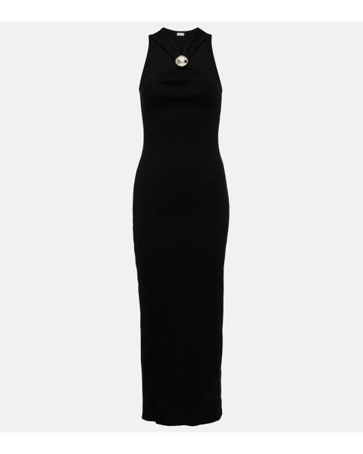 Loewe Black Anagram Pebble Dress