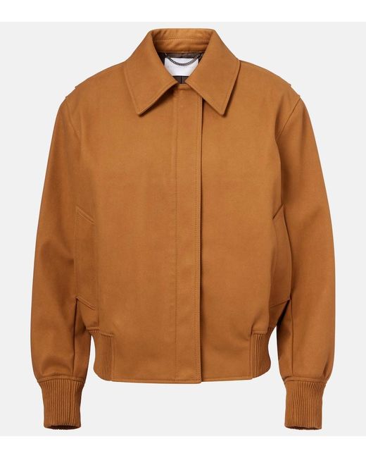 Stella McCartney Brown Cropped Blouson