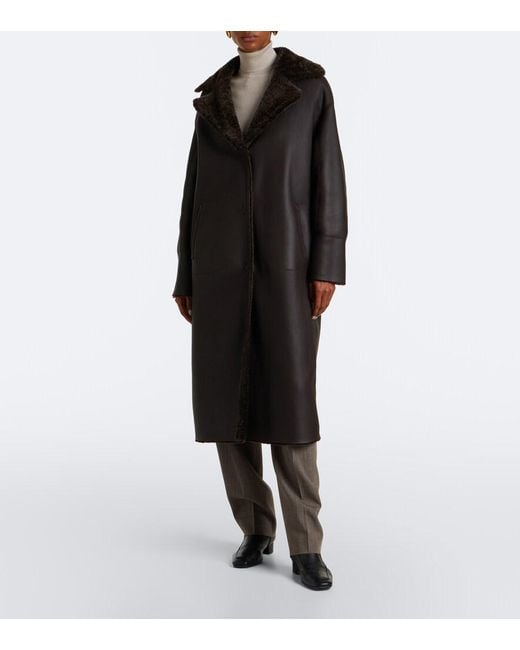 Arma Black Ines Reversible Shearling Coat