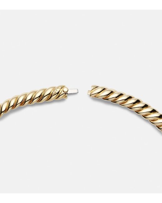 David Yurman Metallic Sculpted Cable 18Kt Choker