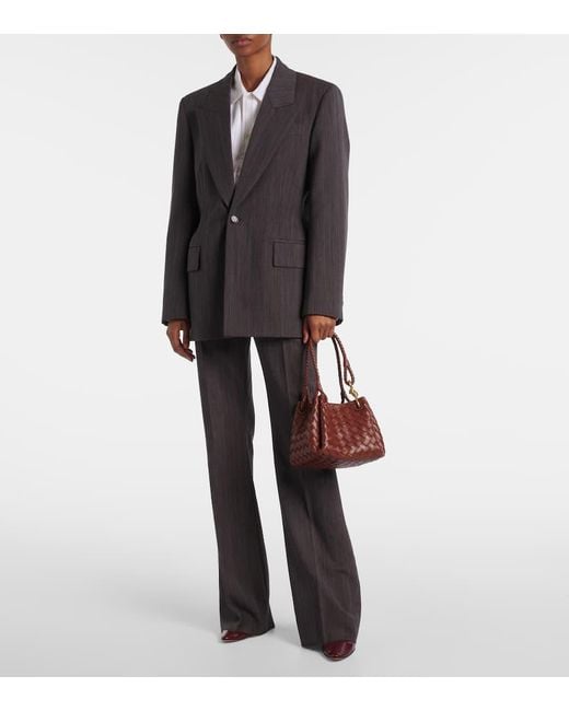 Bottega Veneta Brown Parachute Small Intrecciato Leather Tote Bag