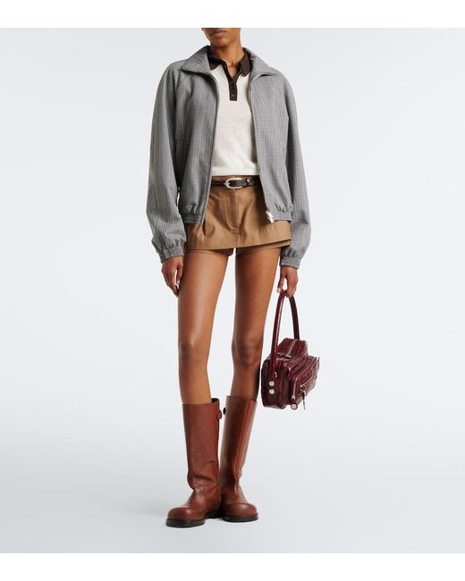 Acne Brown Cotton Skort