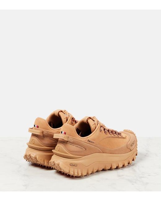 Moncler Brown Sneakers Trailgrip Apex Aus Leder