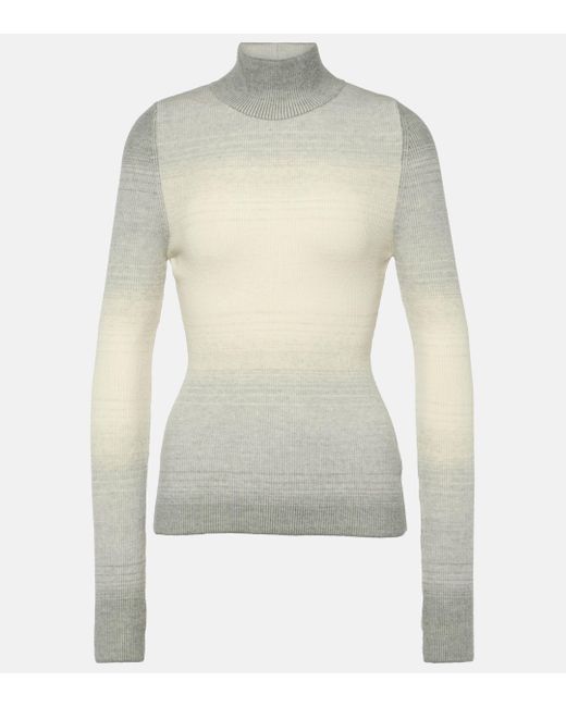 CORDOVA Gray Aurora High-neck Wool Sweater
