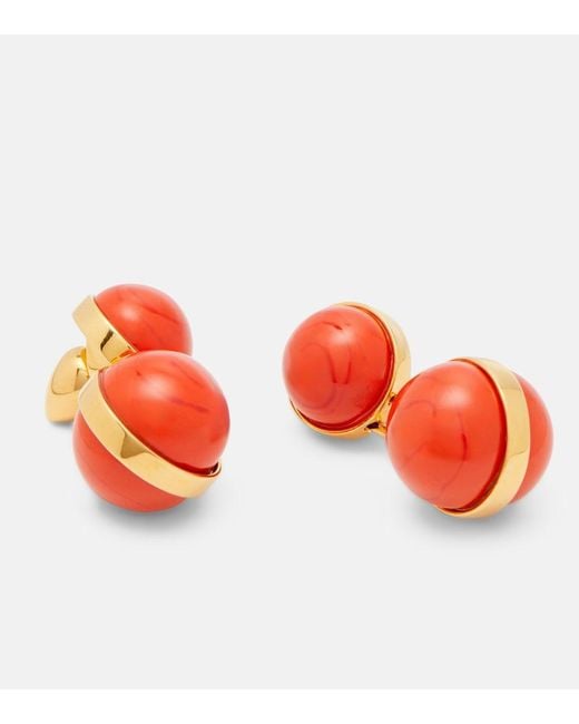 Alaïa Orange Ohrringe Sphere Small