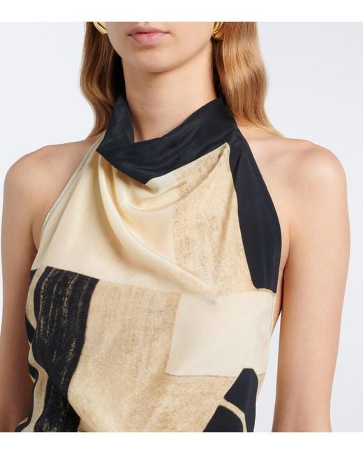 Sir Natural Sona Printed Silk Top