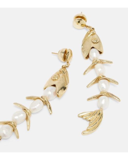 ALÉMAIS Metallic Calypso Embellished Drop Earrings