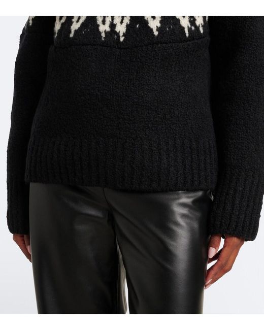 Altuzarra Black Coleman Fair Isle Wool Sweater