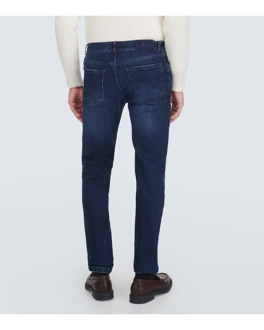 Kiton Straight Jeans in Blue für Herren