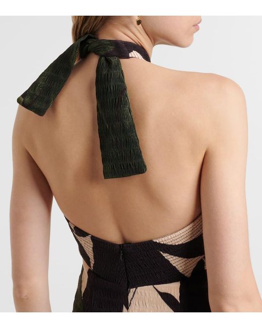 Johanna Ortiz Green Bedrucktes Maxikleid
