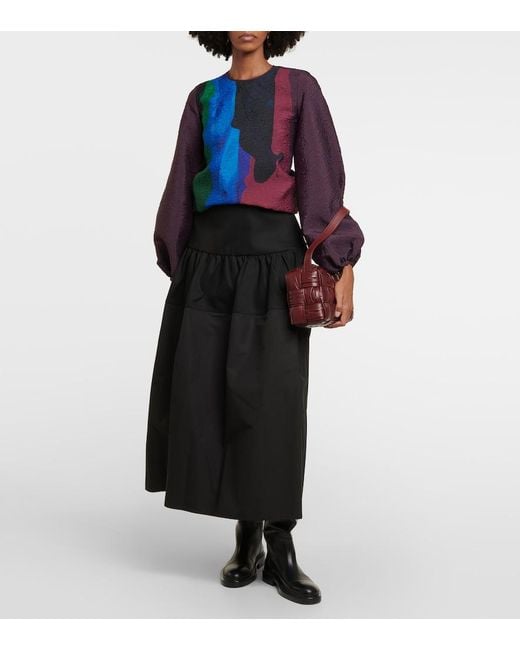 Roksanda Blue Printed Silk Blouse