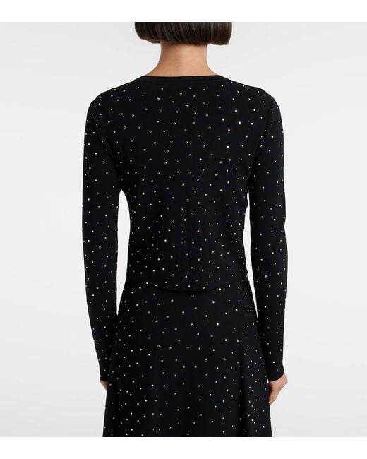 Altuzarra Blue Ferris Embellished Cropped Cardigan