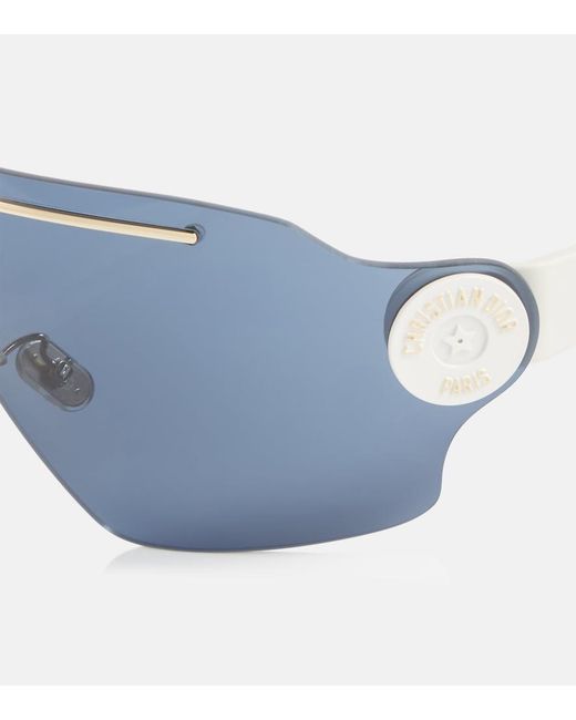 Dior Blue Diorpacific M1U Shield Sunglasses
