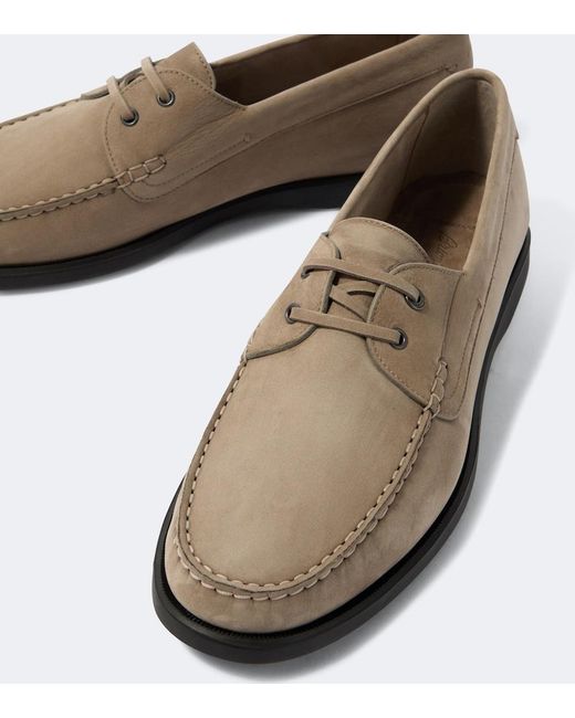 Brioni White Leather Derby Shoes for men