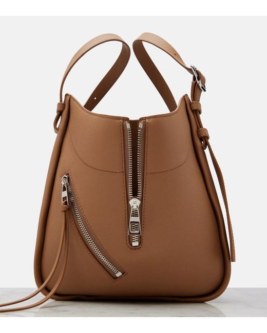 Loewe Brown Hammock Flip Medium Leather Tote Bag