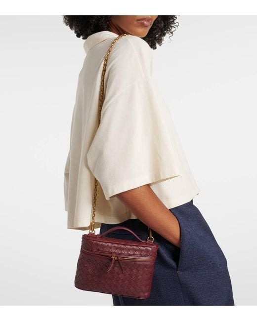 Borsa A Spalla Bang Bang Small di Bottega Veneta in Purple