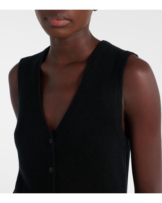 Nili Lotan Black Porter Cashmere Sweater Vest