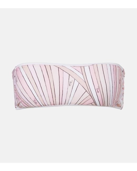 Emilio Pucci Pink Iride Bikini Top