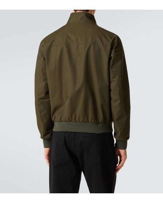 Slowear Green Cotton-Blend Blouson Jacket for men