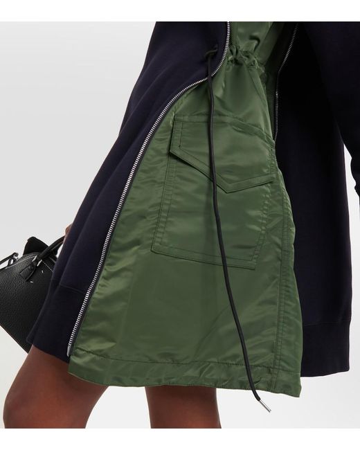 Sacai Blue Cotton Minidress