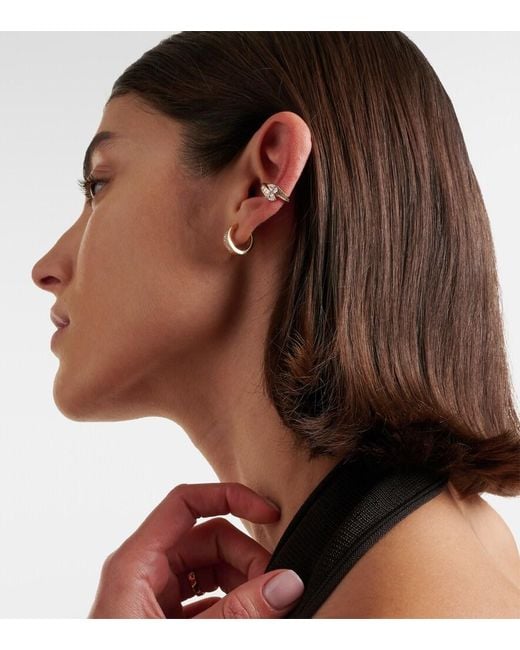 Anita Ko White Saturn 18Kt Ear Cuff With Diamonds