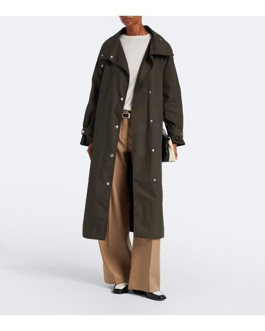 Proenza Schouler Black Label Corey Cotton-Blend Trench Coat
