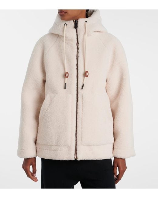 Moncler Natural Yushan Fleece Down Jacket