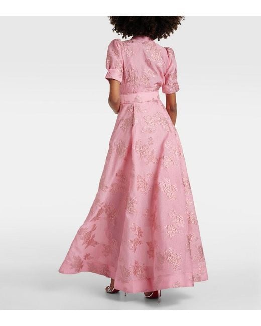 Rebecca Vallance Pink Robe Anette aus Jacquard