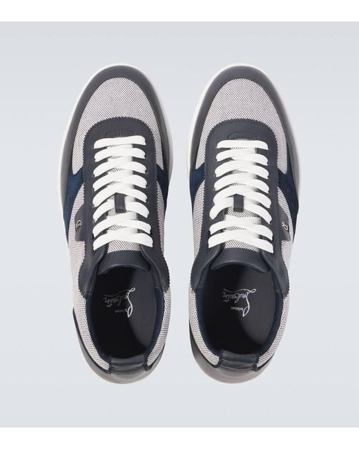 Christian Louboutin Sneakers Tutti Rui Mit Leder in Blue für Herren